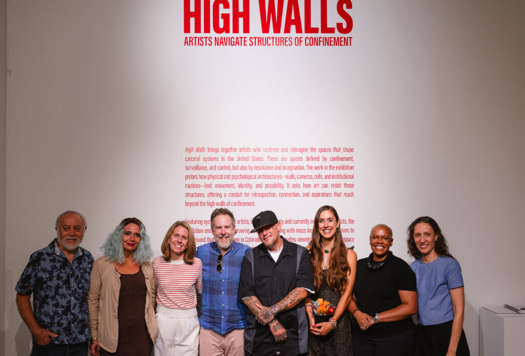 Sarah McKenzie (3rd from the left) with fellow curators and artists at Redline [2025]